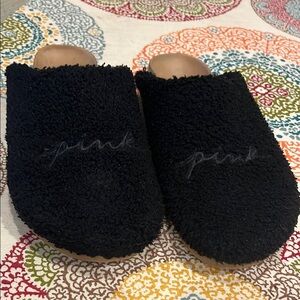 PINK Victoria’s Secret Black Mules size 10 women’s